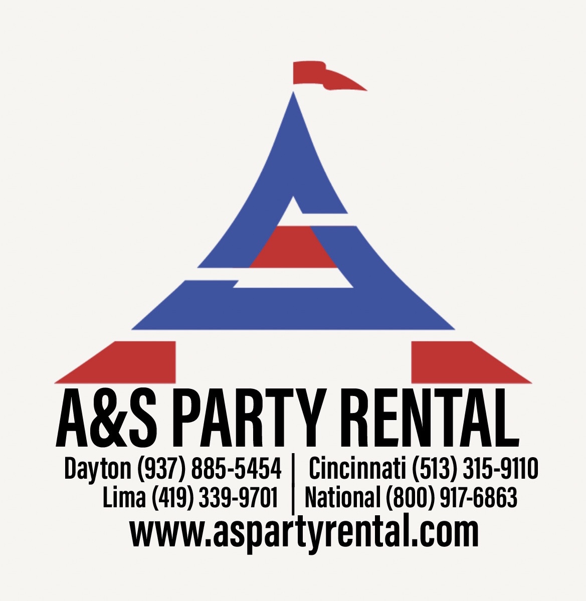 A&S Party Rental Logo